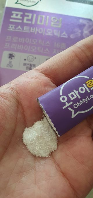[유산균] 오마이락 프리미엄 포스트바이오틱스 30P — 5점을 준 리뷰어가 2022년 12월 올린 사용 사진