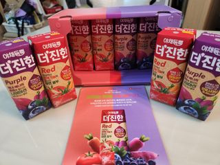 [롯데칠성] 야채듬뿍 더'진한 [롯데칠성] 야채는 이제 COLORFULL! 야채듬뿍  더 진한 레드 4개 +퍼플 4개 (총 8개) — 5점을 준 리뷰어가 2023년 6월 올린 사용 사진