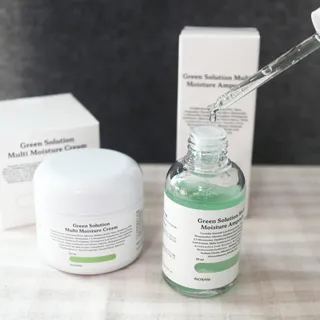 [녹산] 그린 솔루션 멀티 수분 앰플 + 그린 솔루션 멀티 수분크림 — 5점을 준 리뷰어가 2022년 10월 올린 사용 사진