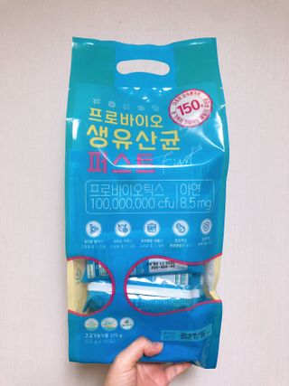 헬스업 핼스업 프로바이오 생유산균 퍼스트 — 5점을 준 리뷰어가 2021년 2월 올린 사용 사진