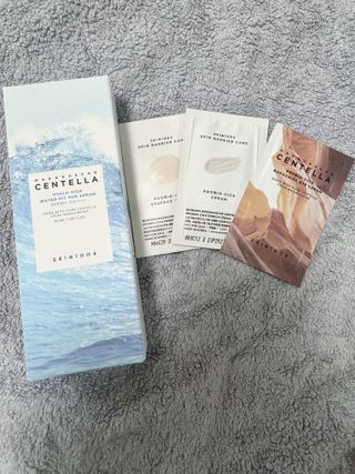 [스킨1004] 마다가스카르 센텔라 히알루-시카 워터핏 선세럼 50ml — 5점을 준 리뷰어가 2024년 5월 올린 사용 사진