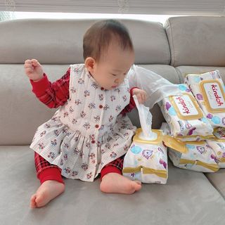 킨도 아기 물티슈 골드 일반형 — 5점을 준 리뷰어가 2021년 12월 올린 사용 사진