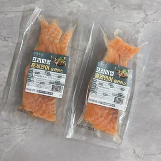 밸런스 다이어트랩 밸다랩 프리미엄 훈제연어 슬라이스 120g — 5점을 준 리뷰어가 2023년 4월 올린 사용 사진
