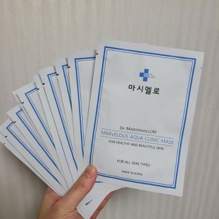 닥터마시멜로 닥터마스멜로 마블러스 아쿠아 클리닉 마스크 — 5점을 준 리뷰어가 2021년 3월 올린 사용 사진