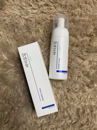 [바이로담] 저자극 약산성버블 폼 폼클렌징 150ml — 5점을 준 리뷰어가 2021년 3월 올린 사용 사진