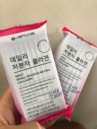 서울약사신협_데일리저분자콜라겐_2.5g x 100포 — 5점을 준 리뷰어가 2021년 5월 올린 사용 사진