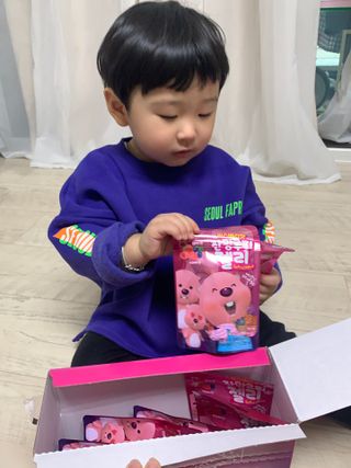[팔도] 잔망루피젤리 믹스베리맛 42g 8개 — 4점을 준 리뷰어가 2022년 3월 올린 사용 사진