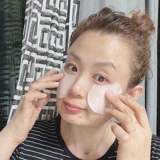 리더스코스메틱 리더스 카밍 바이오틱스 퀵 수딩 패드 — 4.5점을 준 리뷰어가 2022년 4월 올린 사용 사진
