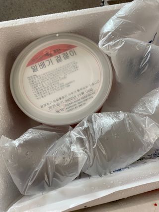 셰프애찬 알배기 겉절이 김치 1kg — 5점을 준 리뷰어가 2022년 11월 올린 사용 사진