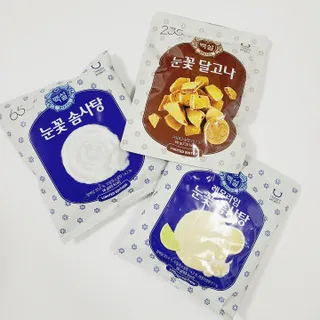 딜라이트 프로젝트  달콤한 눈꽃 간식세트( 눈꽃 솜사탕 / 레몬라임 솜사탕 / 달고나 총 7EA+스마트톡 증정) — 5점을 준 리뷰어가 2022년 5월 올린 사용 사진