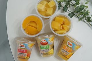 돌 MF[Dole] 파인애플컵/망고컵/복숭아컵 198g 6입X1박스 (맛 1가지 랜덤 발송) — 5점을 준 리뷰어가 2023년 6월 올린 사용 사진