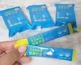 헬스업 핼스업 프로바이오 생유산균 퍼스트 — 5점을 준 리뷰어가 2021년 3월 올린 사용 사진