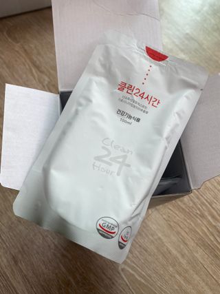 클린24시간 1BOX(5포) + 전용보틀(500ml) — 5점을 준 리뷰어가 2022년 10월 올린 사용 사진