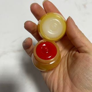 [후르디아] 올리브영 꿀과즙 립밤 2종 (블루베리/석류) — 5점을 준 리뷰어가 2022년 12월 올린 사용 사진