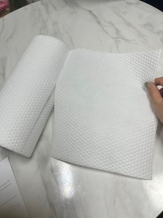 부직포나라 중금속유해물질ZERO 뜯어쓰는 주방 일회용수세미 60매 2매 — 4점을 준 리뷰어가 2022년 10월 올린 사용 사진