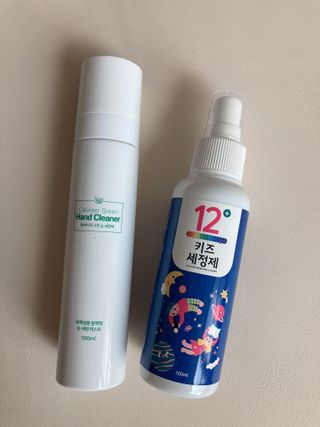 셀바이져 항균 스프레이 핸드워시 + 키즈세정제 SET — 4점을 준 리뷰어가 2021년 3월 올린 사용 사진