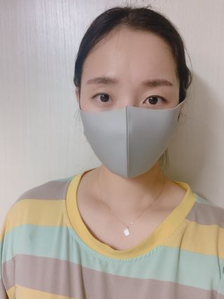 [에이블밤부] 리퓨어 쿠퍼 마스크 10color — 5점을 준 리뷰어가 2021년 2월 올린 사용 사진