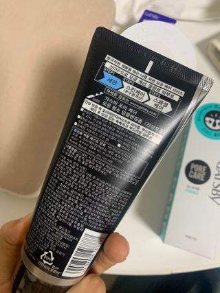 [갸스비] 명불허전, 남성을 위한 브랜드 갸스비의 올인원, 폼클렌징, 헤어오일 3종 — 4.5점을 준 리뷰어가 2021년 4월 올린 사용 사진