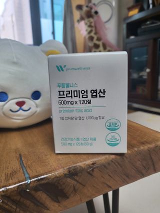 [푸름웰니스] 프리미엄 엽산 (500mgX120정) — 5점을 준 리뷰어가 2022년 6월 올린 사용 사진