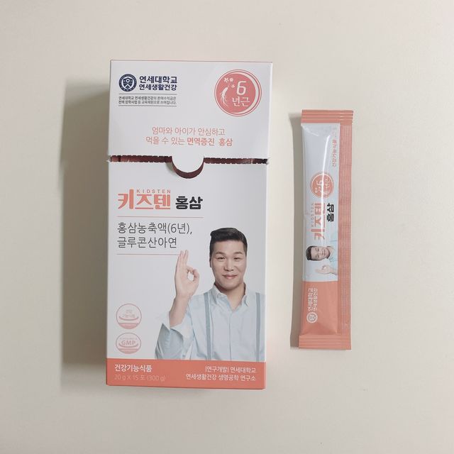 연세생활건강 키즈텐 홍삼 1BOX (15포) 리뷰 사진