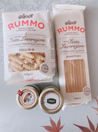 이탈리안 프리미엄 파스타 룸모 Rummo 파스타 2종 + 바질 페스토 + 블랙 트러플 페이스트 — 5점을 준 리뷰어가 2021년 7월 올린 사용 사진
