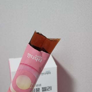 인디닥터 면역 생생 핑크 이뮨 젤리 + 타이탄 BCAA 프로틴 젤리스틱 — 5점을 준 리뷰어가 2022년 4월 올린 사용 사진