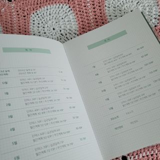 리훈 2023년 아이라이크 모눈 다이어리 미니달력 세트 — 5점을 준 리뷰어가 2022년 11월 올린 사용 사진