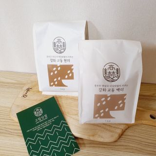 고림상점 풍부한 햇살과 바닷바람이 키우는 강화 교동 쌀 [백미1kg, 현미 1kg] 세트 — 5점을 준 리뷰어가 2021년 12월 올린 사용 사진
