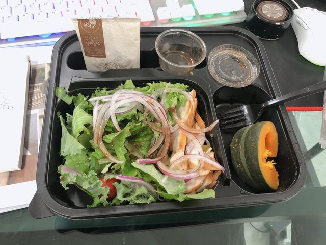 작심삼일 샐러드도시락 3개 맛보기 새벽배송 또는 택배배송 리뷰 사진
