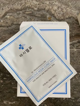 닥터마시멜로 닥터마스멜로 마블러스 아쿠아 클리닉 마스크 — 5점을 준 리뷰어가 2021년 6월 올린 사용 사진