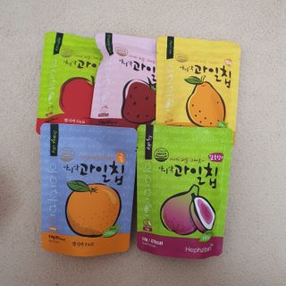 아비삭과일칩 5종 /딸기,사과,배,귤,무화과 5종 — 5점을 준 리뷰어가 2021년 4월 올린 사용 사진
