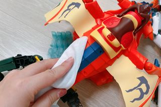 마미요 대용량 플레인 아기물티슈 베이직 캡형 100매 * 10개 — 5점을 준 리뷰어가 2022년 12월 올린 사용 사진