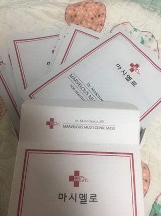 닥터마시멜로 마블러스 멀티 클리닉 마스크 — 4점을 준 리뷰어가 2021년 6월 올린 사용 사진
