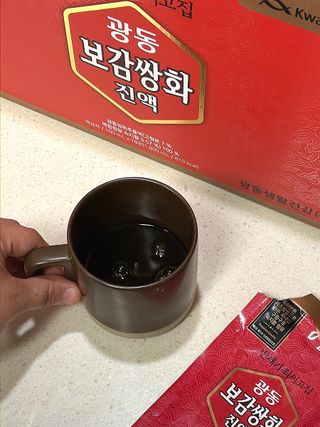 광동생활건강 [광동]진하고 깊은 풍미, 광동 보감쌍화진액 100mL * 18포 — 5점을 준 리뷰어가 2024년 6월 올린 사용 사진