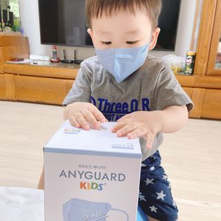 애니가드키즈 라이트 소형 5컬러 각 10매입 [크리미베이지, 코튼핑크, 블루레이크, 페일로즈, 민트그린] — 5점을 준 리뷰어가 2022년 6월 올린 사용 사진