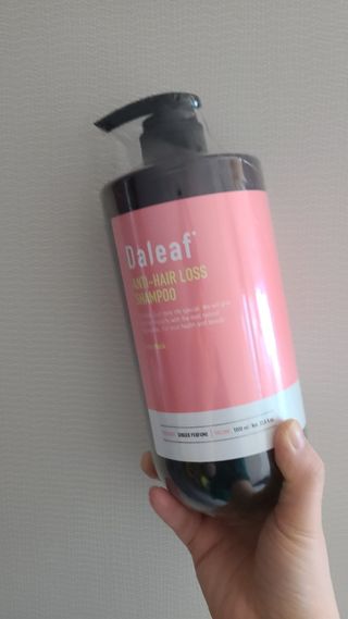 달리프 진저 베러 퍼퓸 탈모 완화 샴푸 1000ml 향 3종 — 5점을 준 리뷰어가 2021년 2월 올린 사용 사진