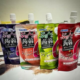 ORIHIRO 오리히로 곤약젤리 제로칼로리 130g 4종 4팩(맛별로 1팩씩) — 5점을 준 리뷰어가 2023년 3월 올린 사용 사진
