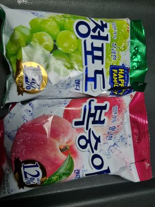 청포도캔디 복숭아캔디 — 5점을 준 리뷰어가 2022년 11월 올린 사용 사진