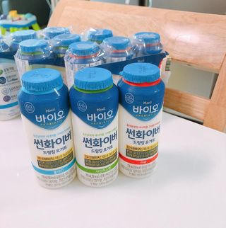 LIVE 매일바이오 썬화이버 드링킹 요거트 — 5점을 준 리뷰어가 2022년 8월 올린 사용 사진