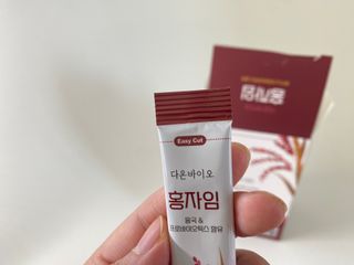하루 1포로 콜레스테롤, 유산균, 고역가 소화효소까지 한번에 섭취! 다온바이오 홍자임 1개월분(30포) — 5점을 준 리뷰어가 2022년 12월 올린 사용 사진