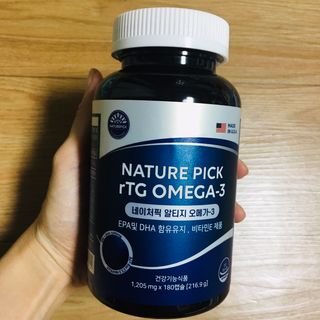 서울약사신협 네이처픽_알티지오메가3_1,205mg x 180캡슐 — 5점을 준 리뷰어가 2021년 9월 올린 사용 사진