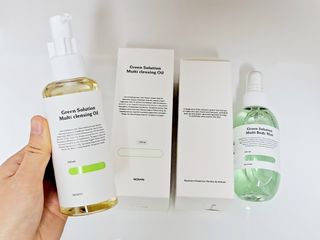 [녹산] 그린 솔루션 멀티 클렌징 오일 + 그린 솔루션 멀티 바디 미스트 — 5점을 준 리뷰어가 2022년 10월 올린 사용 사진