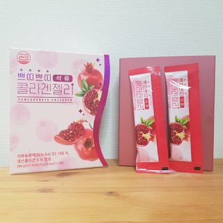 헬스업_쁘띠쁘띠석류콜라겐젤리_20g x 14포 — 4.5점을 준 리뷰어가 2021년 2월 올린 사용 사진