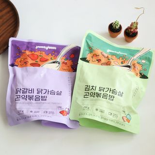 [푸딩팩토리] 요잇조잇 닭갈비 닭가슴살/김치 닭가슴살 곤약볶음밥 2종 (김치볶음밥 2개 닭갈비 볶음밥 1개) — 5점을 준 리뷰어가 2022년 7월 올린 사용 사진