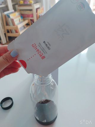 클린24시간 1BOX(5포) + 전용보틀(500ml) — 5점을 준 리뷰어가 2022년 8월 올린 사용 사진