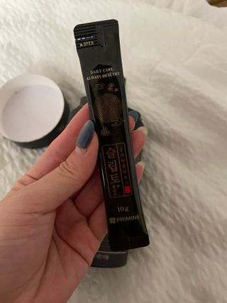 프리마인 자체 기업부설 연구소에서 찾아낸 건강한 수면의 비밀.  슬립토 플러스 30포 — 3점을 준 리뷰어가 2022년 12월 올린 사용 사진
