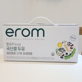 이롬 황성주 박사의 국산콩 두유 검은콩과 17곡 프리미엄 — 4점을 준 리뷰어가 2021년 5월 올린 사용 사진