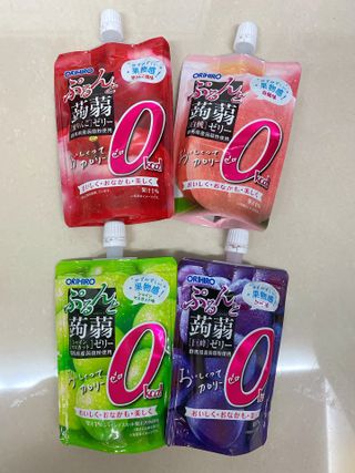 ORIHIRO 오리히로 곤약젤리 제로칼로리 130g 4종 4팩(맛별로 1팩씩) — 4점을 준 리뷰어가 2023년 1월 올린 사용 사진