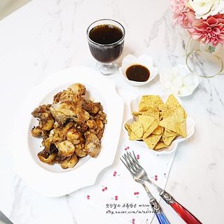 롯데제과 도리토스 갈비천왕치킨맛 X 굽네 갈비천왕 — 5점을 준 리뷰어가 2021년 7월 올린 사용 사진