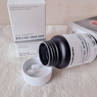 메디타민 원헌드레드 MSM 2000 — 5점을 준 리뷰어가 2021년 8월 올린 사용 사진